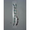 Chaine chevilles fleurs bleu clair