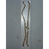Chaine chevilles plate doré