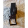 Ceinture élastique noir à bordures grise 