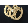 Boucle Fers à Cheval et Cheval Doré