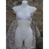 Ensemble Soutien-Gorge rembourré avec culotte dessins en reliefs