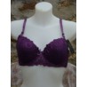 Soutien-gorge dessins en reliefs violet
