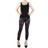 Legging Imprimé Papillons Noir