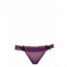 string fantaisie mauve pois