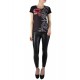 T-Shirt imprimé Rose noir