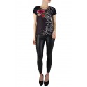 T-Shirt imprimé Rose noir